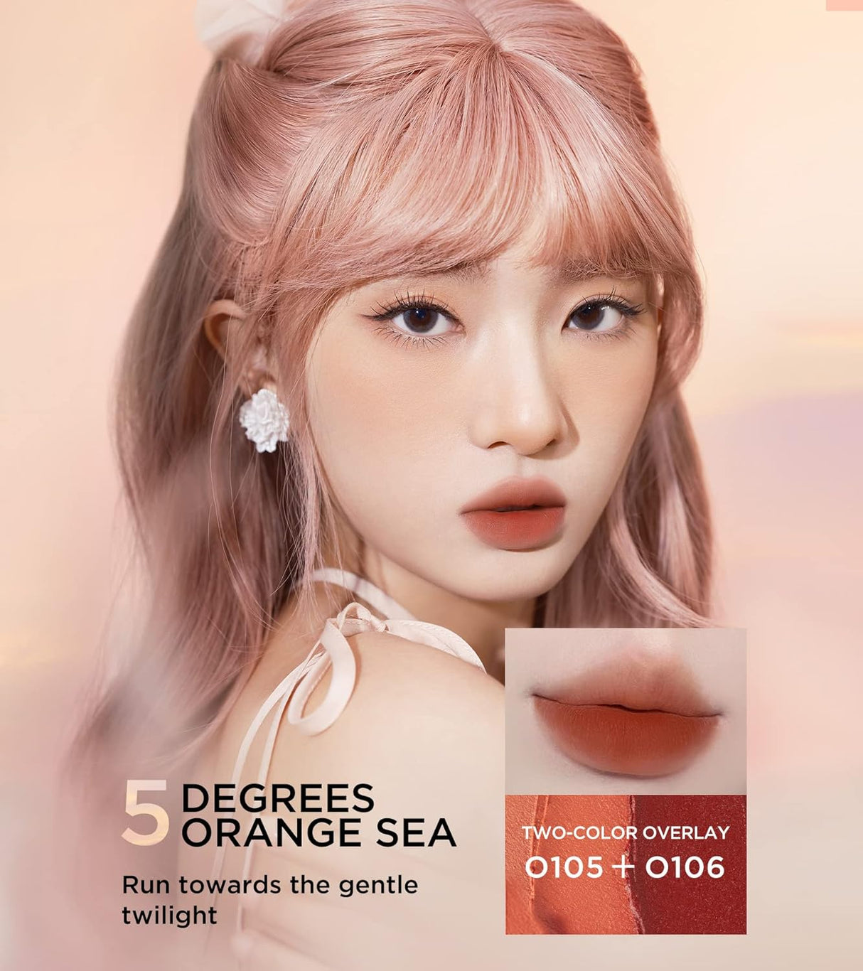 Colorkey Velvety Mousse Fluffy Lip Mud #O105 Tea Apricot