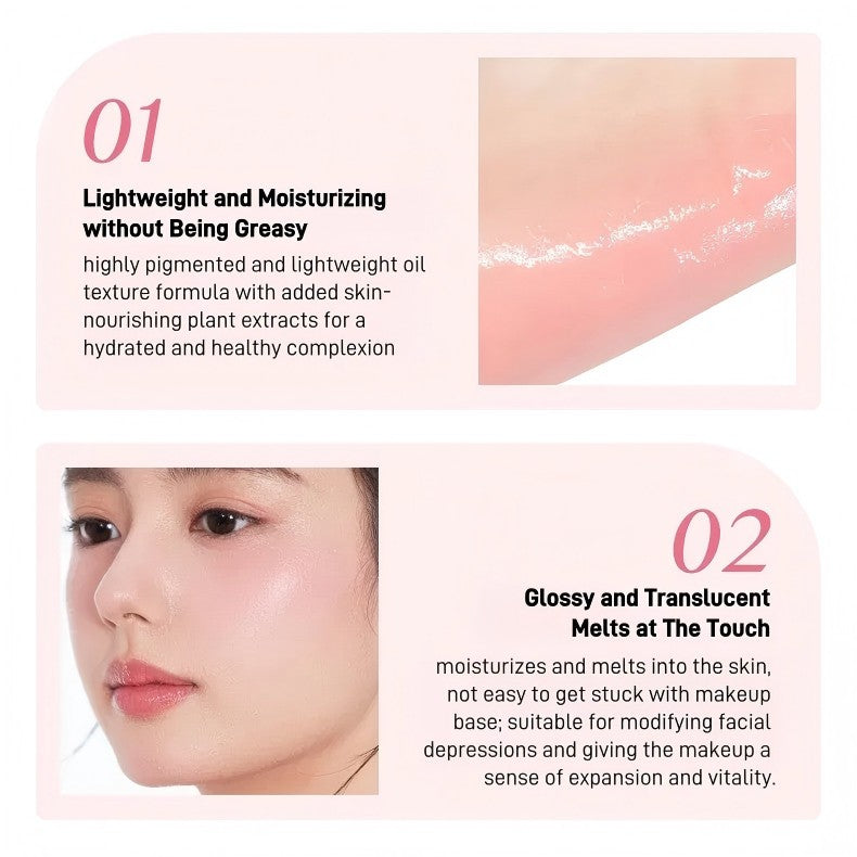 Forever Key Two Tone Blush Cream #N03 Peach Pink 5.5g+1.5g