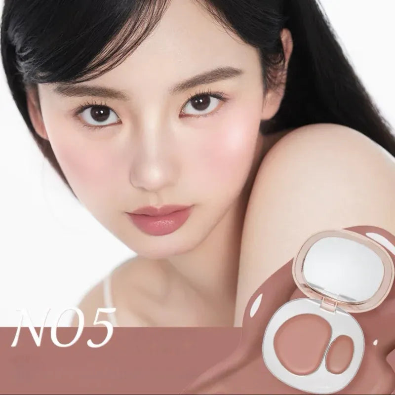 Forever Key Two Tone Blush Cream #N05 Smoky Rose 5.5g+1.5g