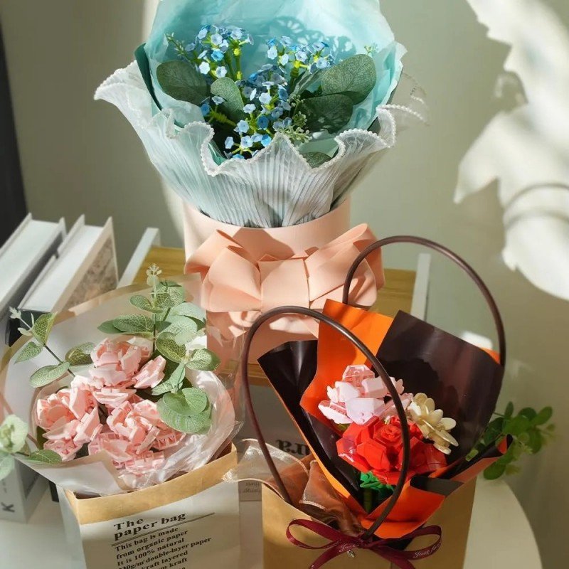 Jaki Flower Bouquet Building Set Jasmine Rose JK2686
