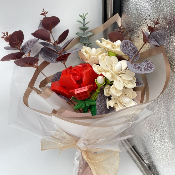 Jaki Flower Bouquet Building Set Jasmine Rose JK2686