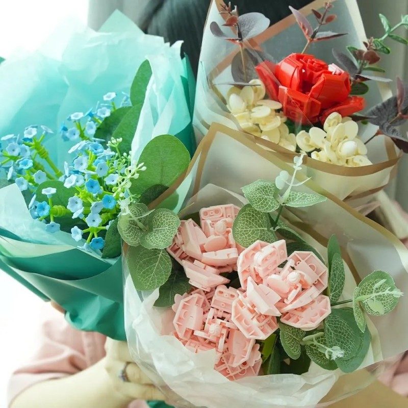 Jaki Flower Bouquet Building Set Tender Heart JK2687