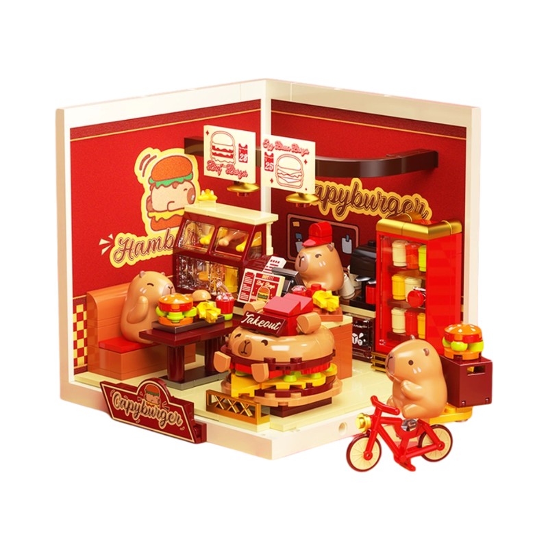 Loz Micro Blocks Capybara Burger Shop FK021