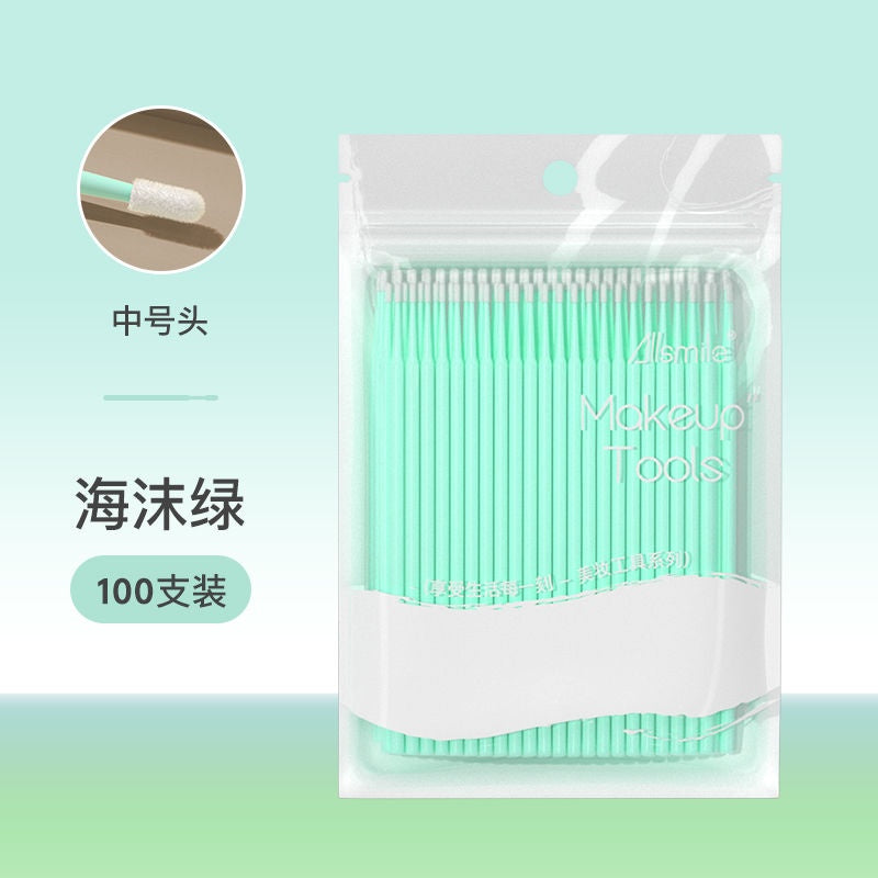 Allsmile Disposable Cotton Swabs Tools Green 100pcs