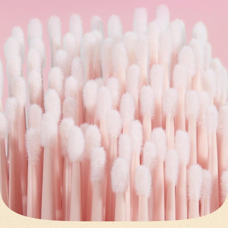 Allsmile Disposable Cotton Swabs Tools Pink 100pcs