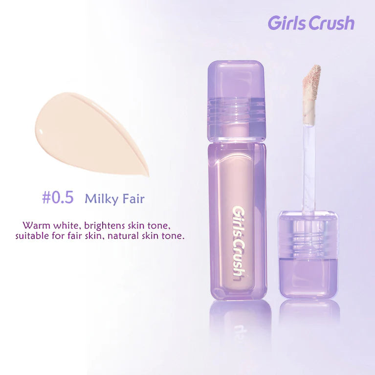 Girls Crush Watery Velvet Liquid Concealer #0.5 Milky White