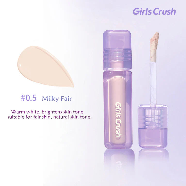 Girls Crush水丝绒遮瑕液#0.5奶白色
