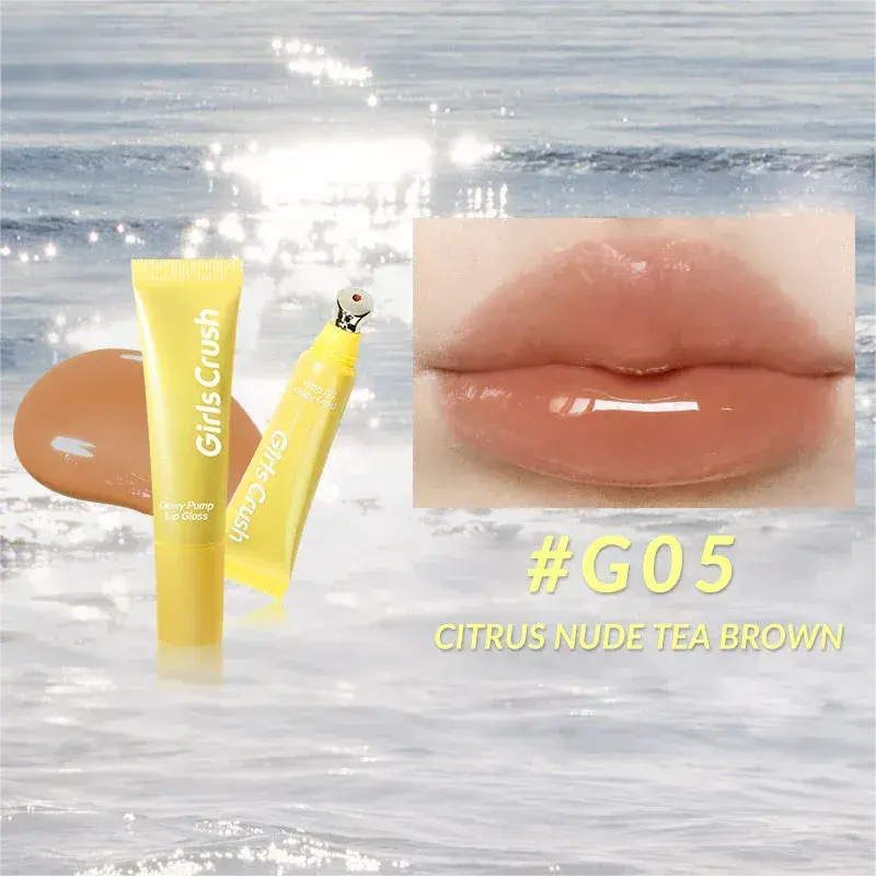 Girls Crush Sunkissed Glow Hydro-Wave Lip Gloss #G05 Nude Brown