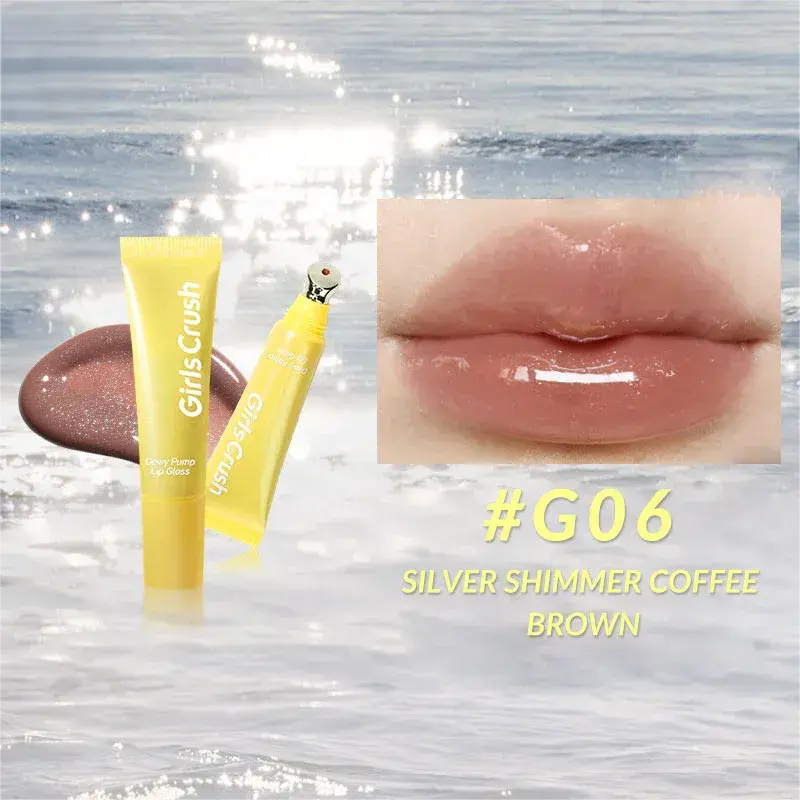 Girls Crush Sunkissed Glow Moist Mirror Lip Gloss #G06 Shimmer Coffee