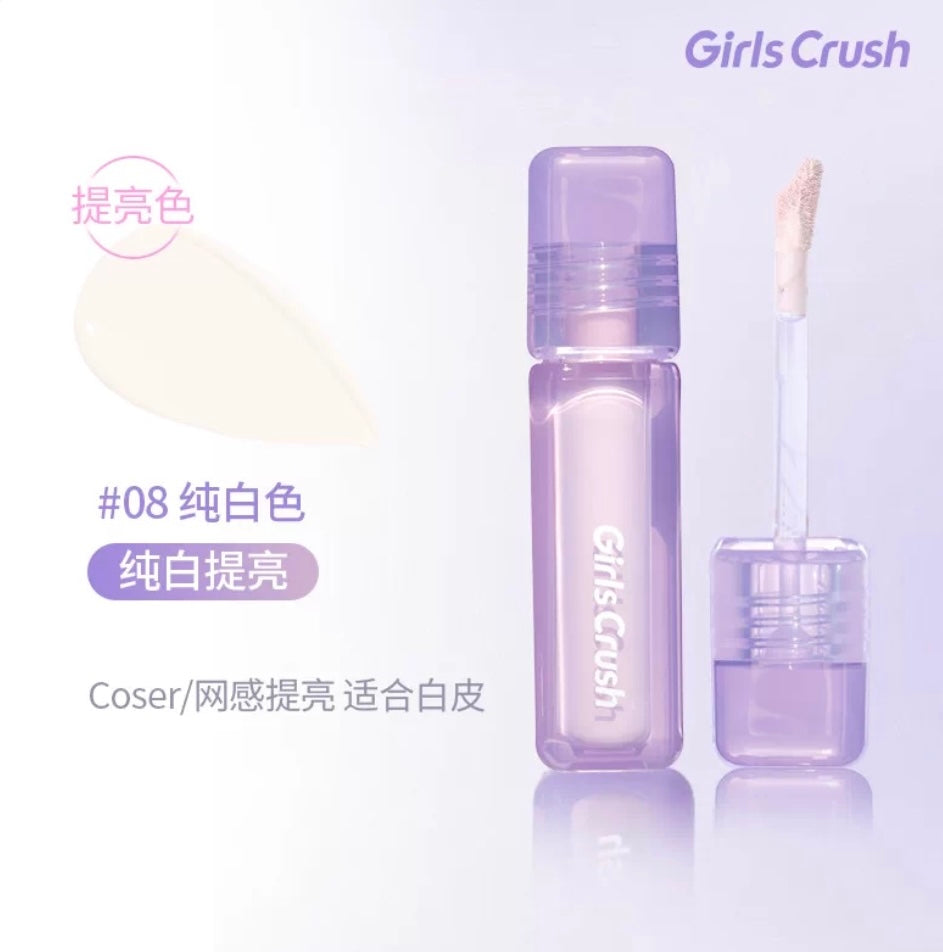 Girls Crush Watery Velvet Liquid Concealer #08 Pure White