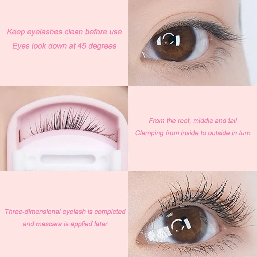 Malian Push-Up Eyelash Curler Portable Long-Lasting Curling 7571 Green