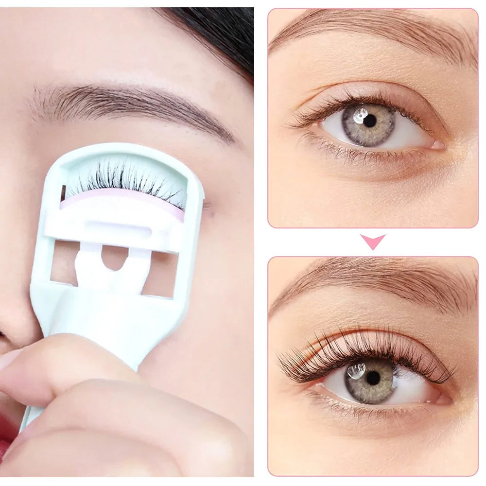 Malian Push-Up Eyelash Curler Portable Long-Lasting Curling 7571 Green