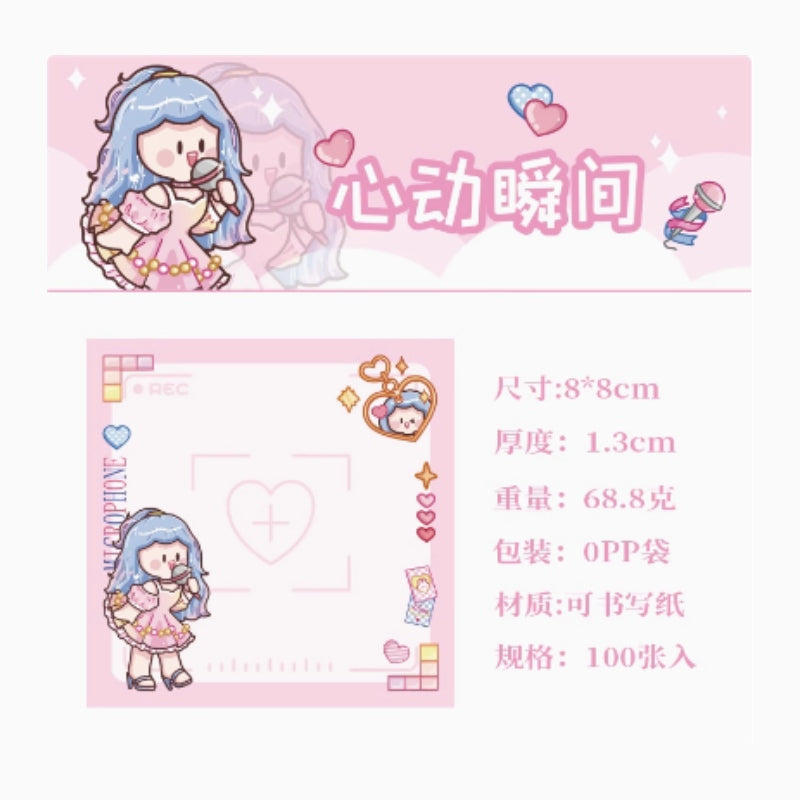 YuXian Memo Note Pad Heartbeat Moment