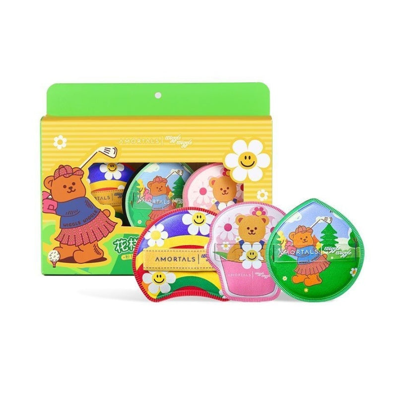 Amortals Wiggle Wiggle Makeup Puff Set 3pcs