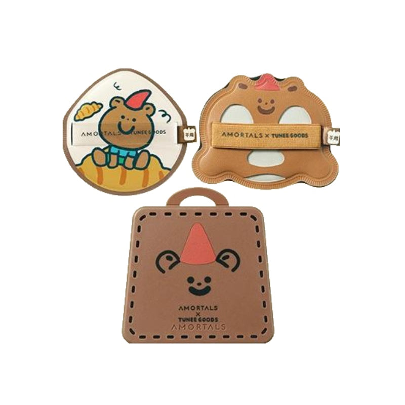 Amortals X Tunee Goods Bread Series Dark Chocolate Bear Puff Set