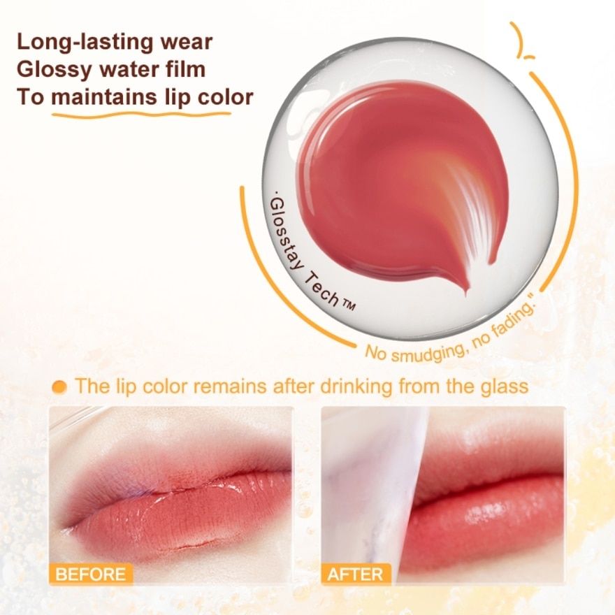 Judydoll Ice Watery Lip Gloss #08 PEACH PUNCH 2.4g