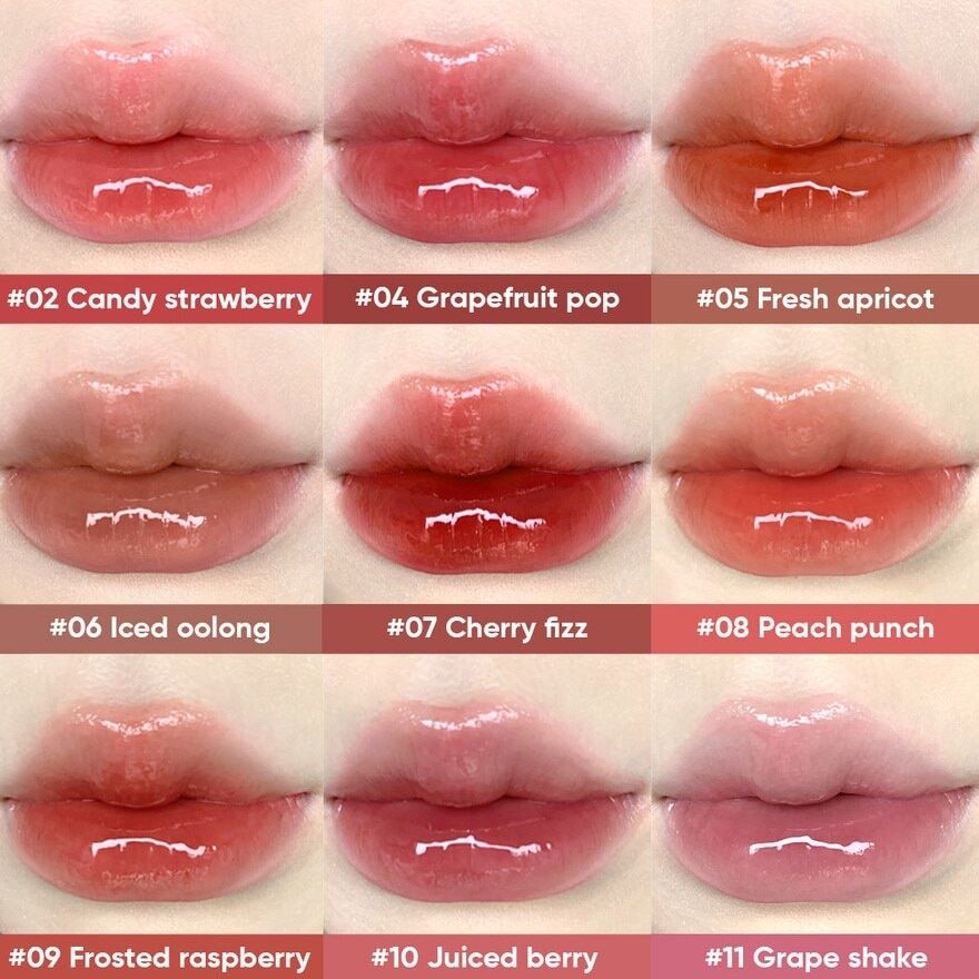 Judydoll Ice Watery Lip Gloss #08 PEACH PUNCH 2.4g