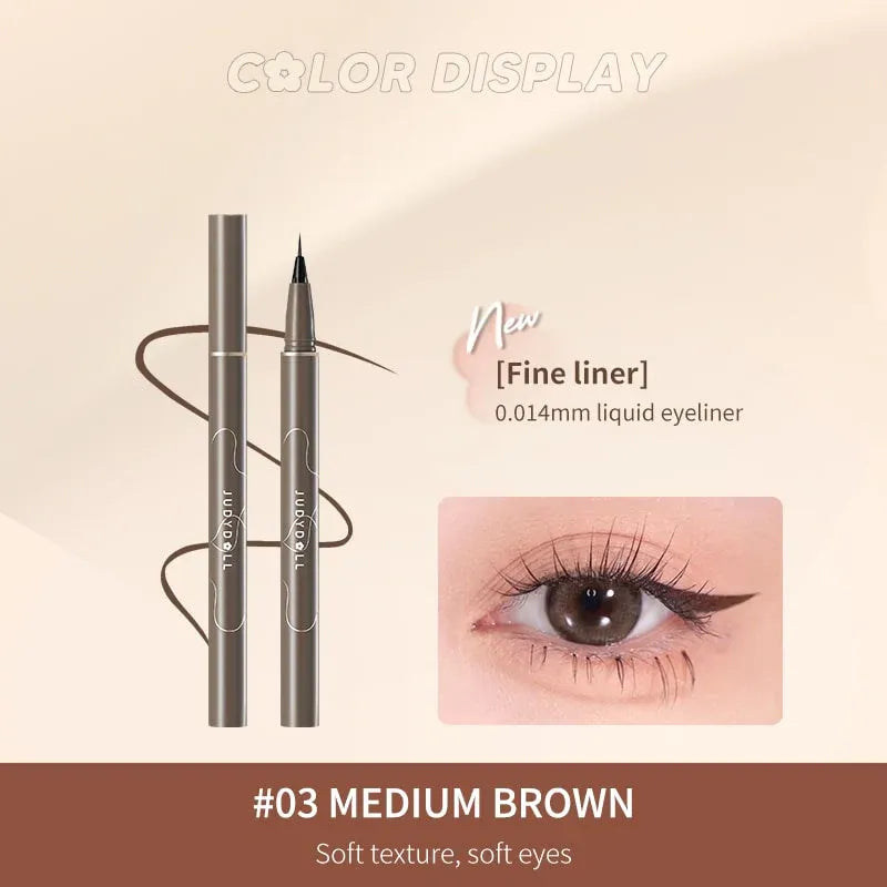 Jullydoll Ultra-Fine Liquid Eyeliner #03 Medium Brown