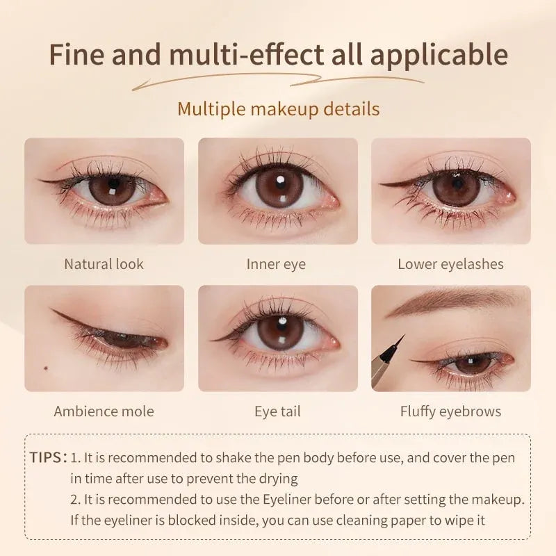 Jullydoll Ultra-Fine Liquid Eyeliner #03 Medium Brown