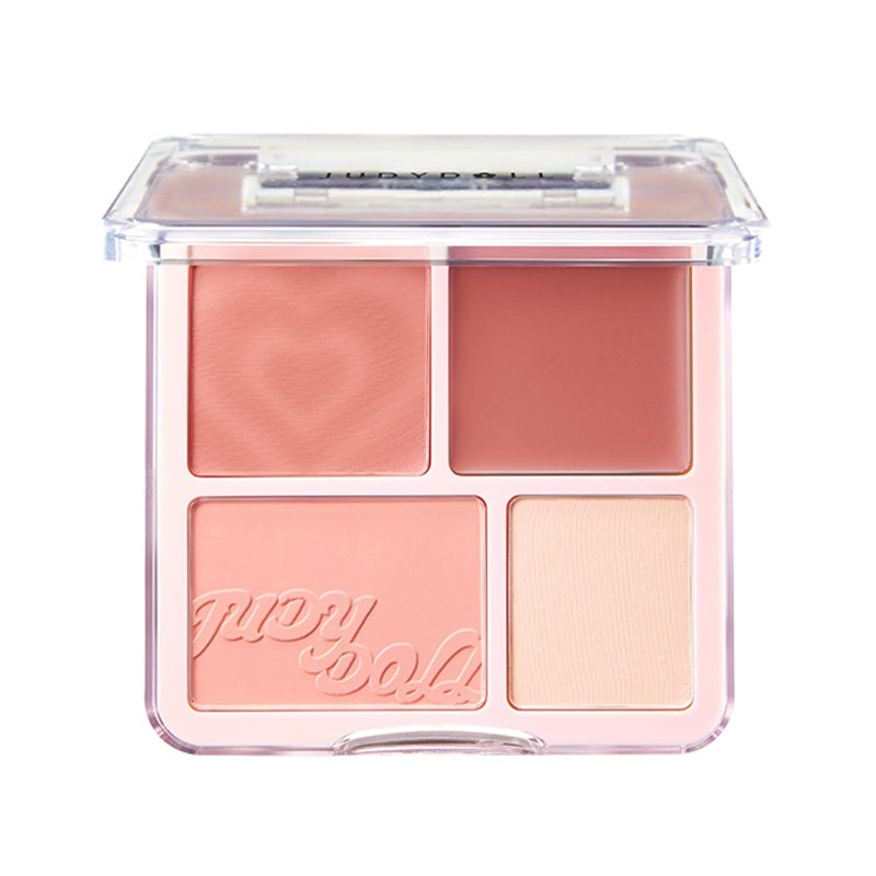 Judydoll 2 in 1 Blush Highlight Palette #01 Milky Melon