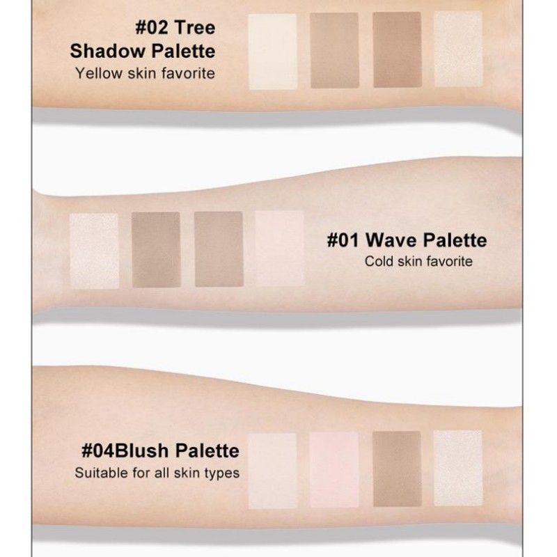 Judydoll 2 IN 1 Highlighter Contour Palette #04 Blush