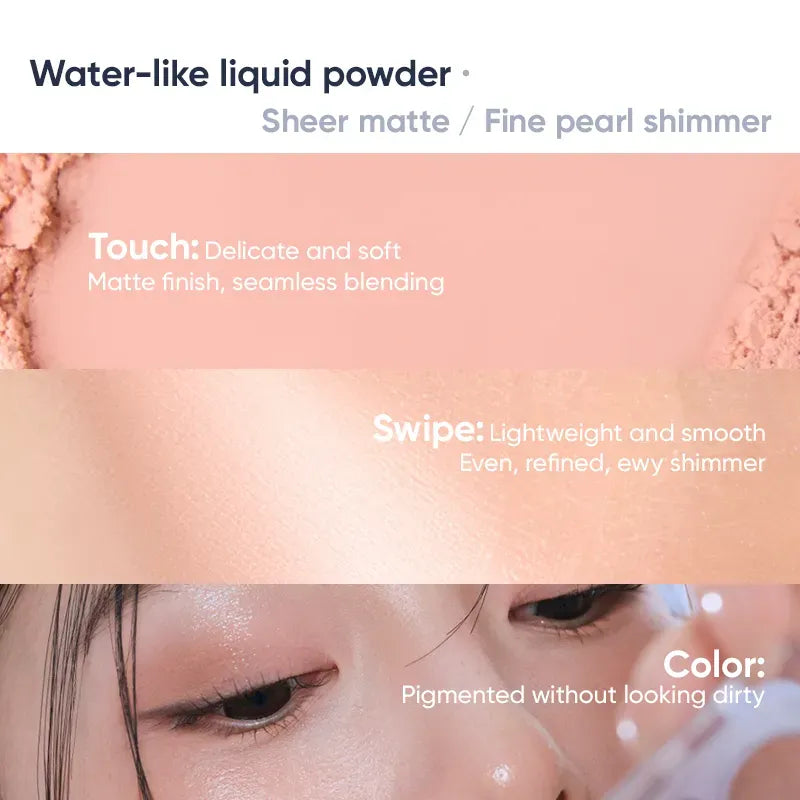 Judydoll DEW-SHINE 6-Color Eyeshadow Palette #01 Peach Soda