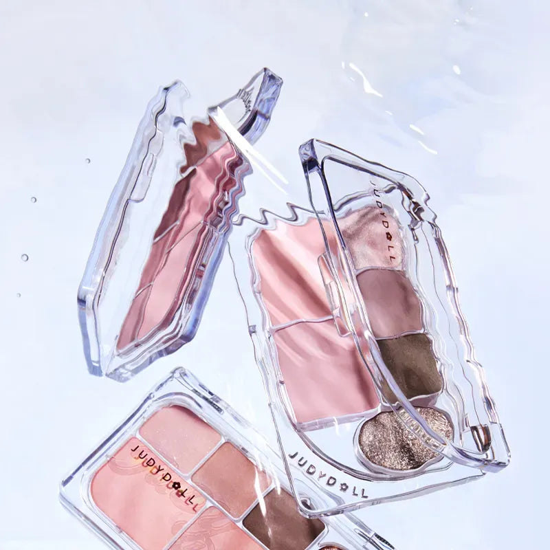 Judydoll DEW-SHINE 6-Color Eyeshadow Palette #01 Peach Soda