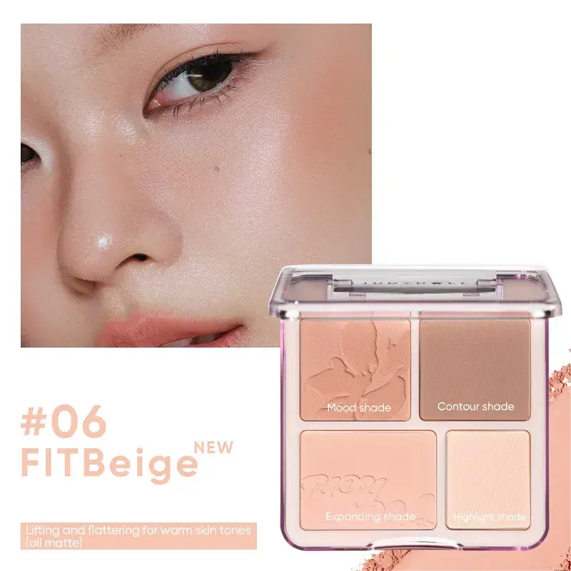 Judydoll 2 in 1 Blush Highlight Palette #06 Fit Beige