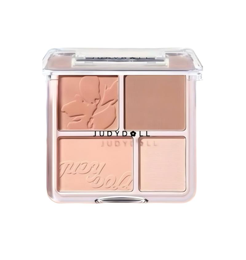 Judydoll 2 in 1 Blush Highlight Palette #06 Fit Beige