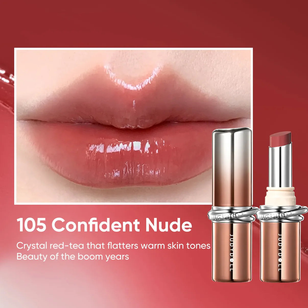 Judydoll Stay Shine Lipstick #105 Confident Nude