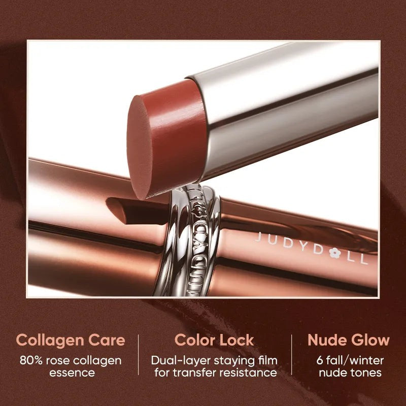 Judydoll Stay Shine Lipstick Holiday Limited Edition #108 Golden Ruby