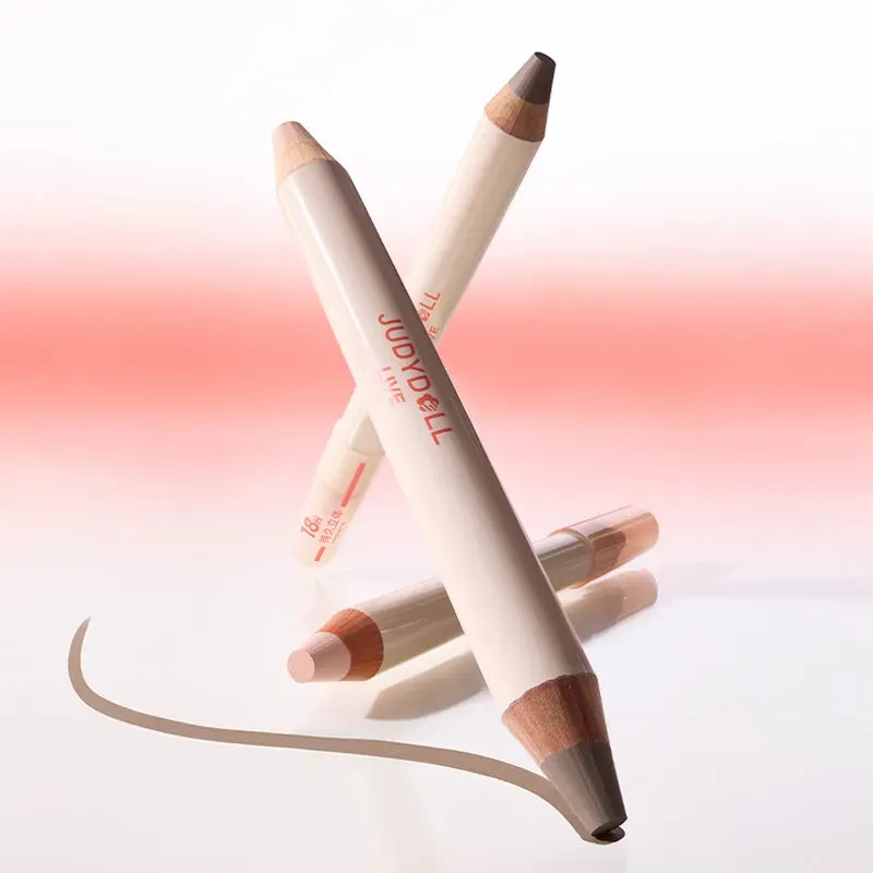 Judydoll Quick-Fix Contour Duo Highlight & Contour Stick #01 Soft Pink + Cool Grey Brown