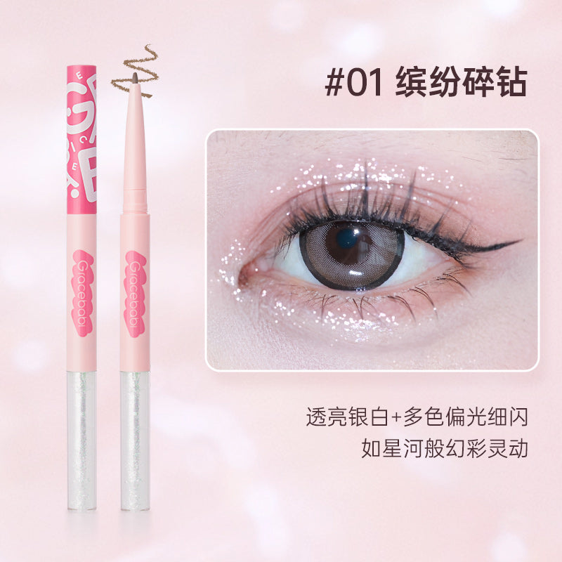 Gracebabi Dual-Ended Liquid Aegyo-Sal Pen #01 Silver White