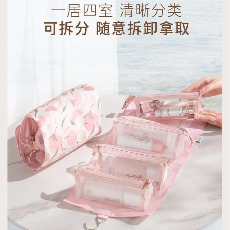 Youngtime Detachable Toiletry Bag Peach Pink