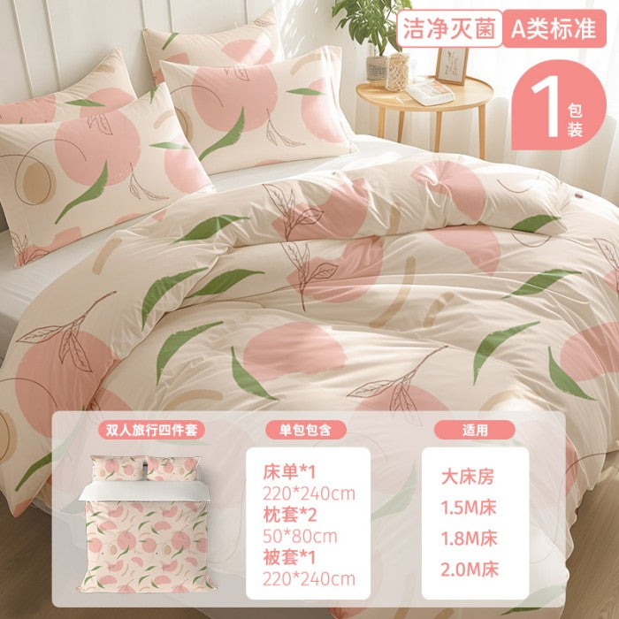 Youngtime Disposable Bedding Set Printed Peach