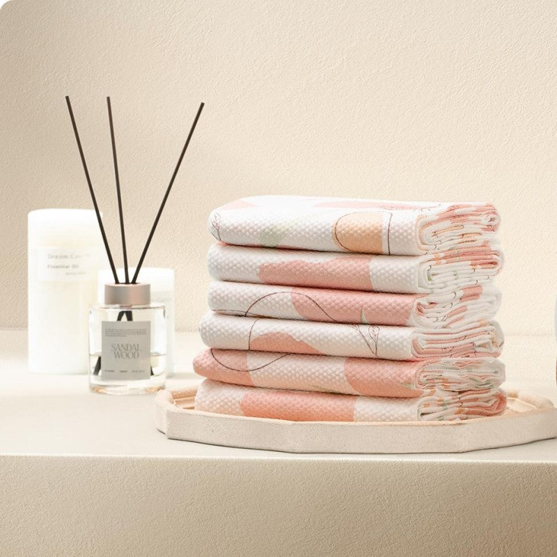 Youngtime Disposable Soft Face Towel Peach Pink 30*60cm 2pcs