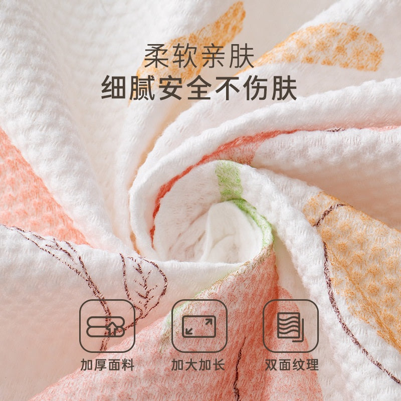 Youngtime Disposable Bathrobe Printed Peach 1pcs