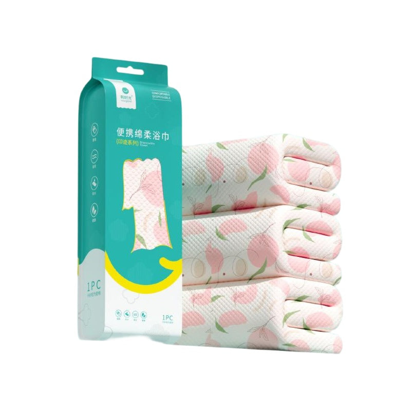 Youngtime Portable Soft Bath Towel Peach Scented 70*140cm 1pcs