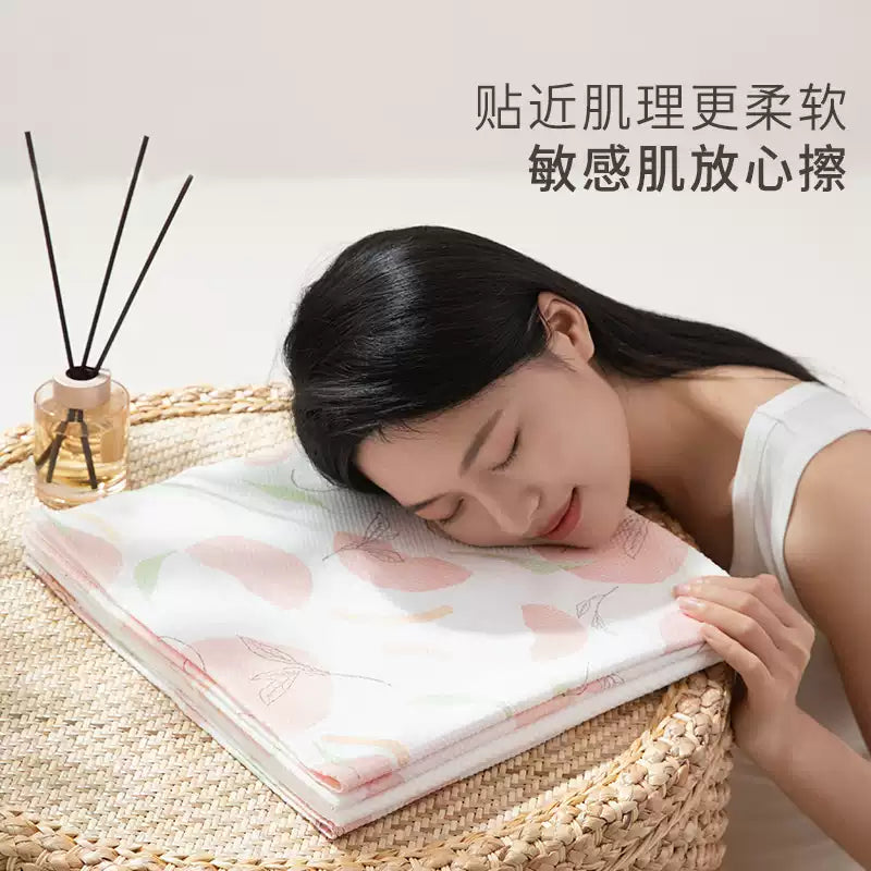 Youngtime Portable Soft Bath Towel Peach Scented 70*140cm 1pcs