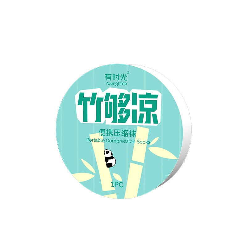 Youngtime Antimicrobial Compression Sock Short White 5pcs