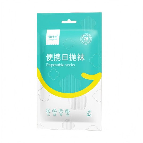 Youngtime Disposable Socks Black 1 Pair