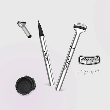 Dezone Eyeliner Pencil With Lower Eyelash Stamp #KN02 Brown