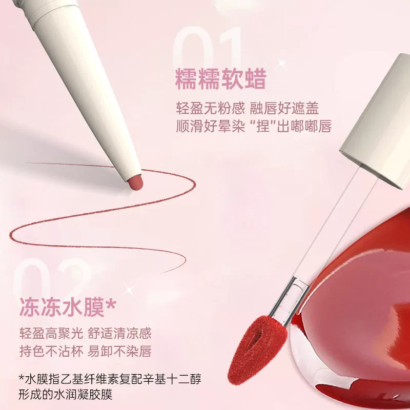 Dezone Dual-Ended Luminous Lip Tint #CT02 Strawberry Ice Soda