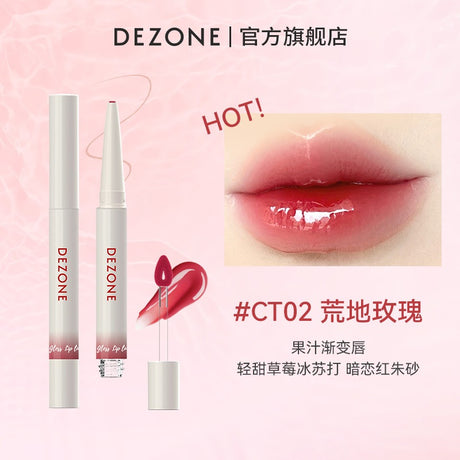 Dezone Dual-Ended Luminous Lip Tint #CT02 Strawberry Ice Soda