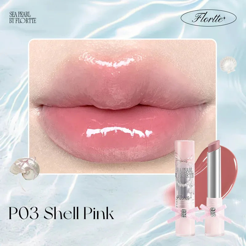 Flortte Glass Sea Collection Solid Lip Gloss #P03 Shell Pink