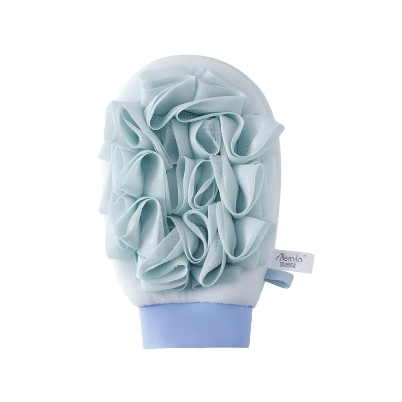 Allsmile Dual-use Loofah Bath Sponge Sea Salt Blue