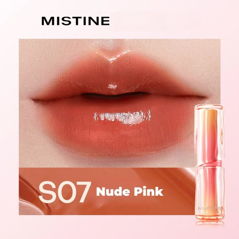 Mistine Thai Milk Velvet Matte & Glossy Lipstick #S07 Nude Pink