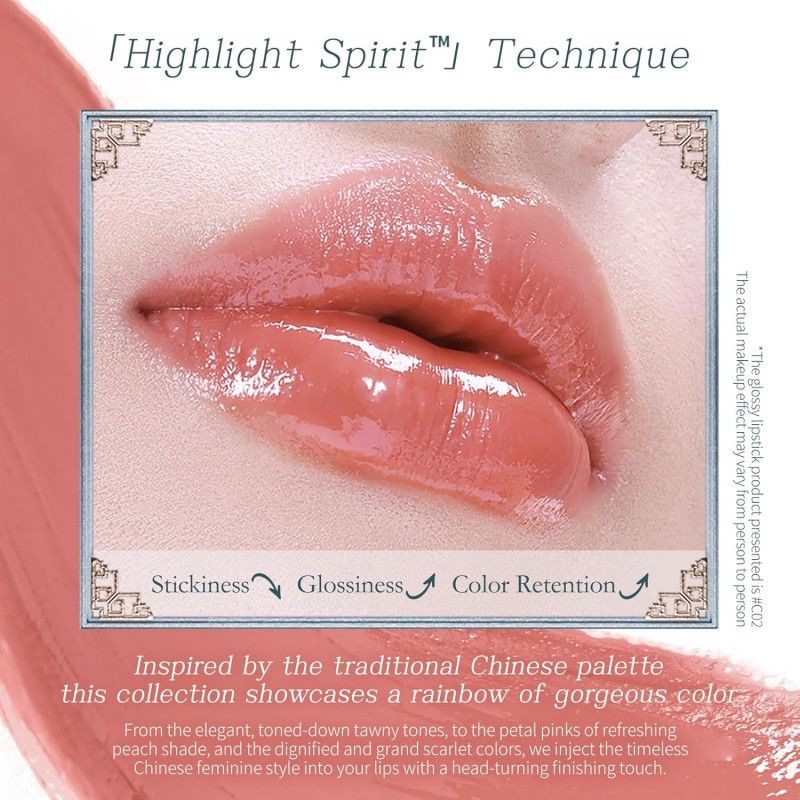 Flower Knows Butterfly Cloud Collar Collection Glossy Lipstick #C02 Agarwood