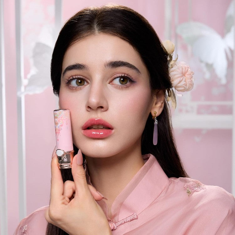 Flower Knows Butterfly Cloud Collar Glossy Lipstick #C05 Peach Blossom