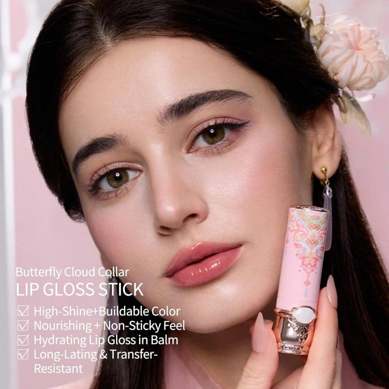Flower Knows Butterfly Cloud Collar Collection Glossy Lipstick #C06 Cardamom